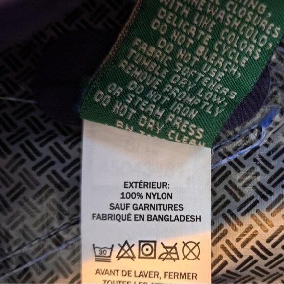 L. L. Bean boys size 3 tone blue jacket, 2 front zippers, outside 1 broken - Picture 8 of 10